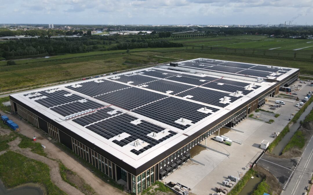 Solar power installation for AMS CityDocks in Amsterdam Osdorp